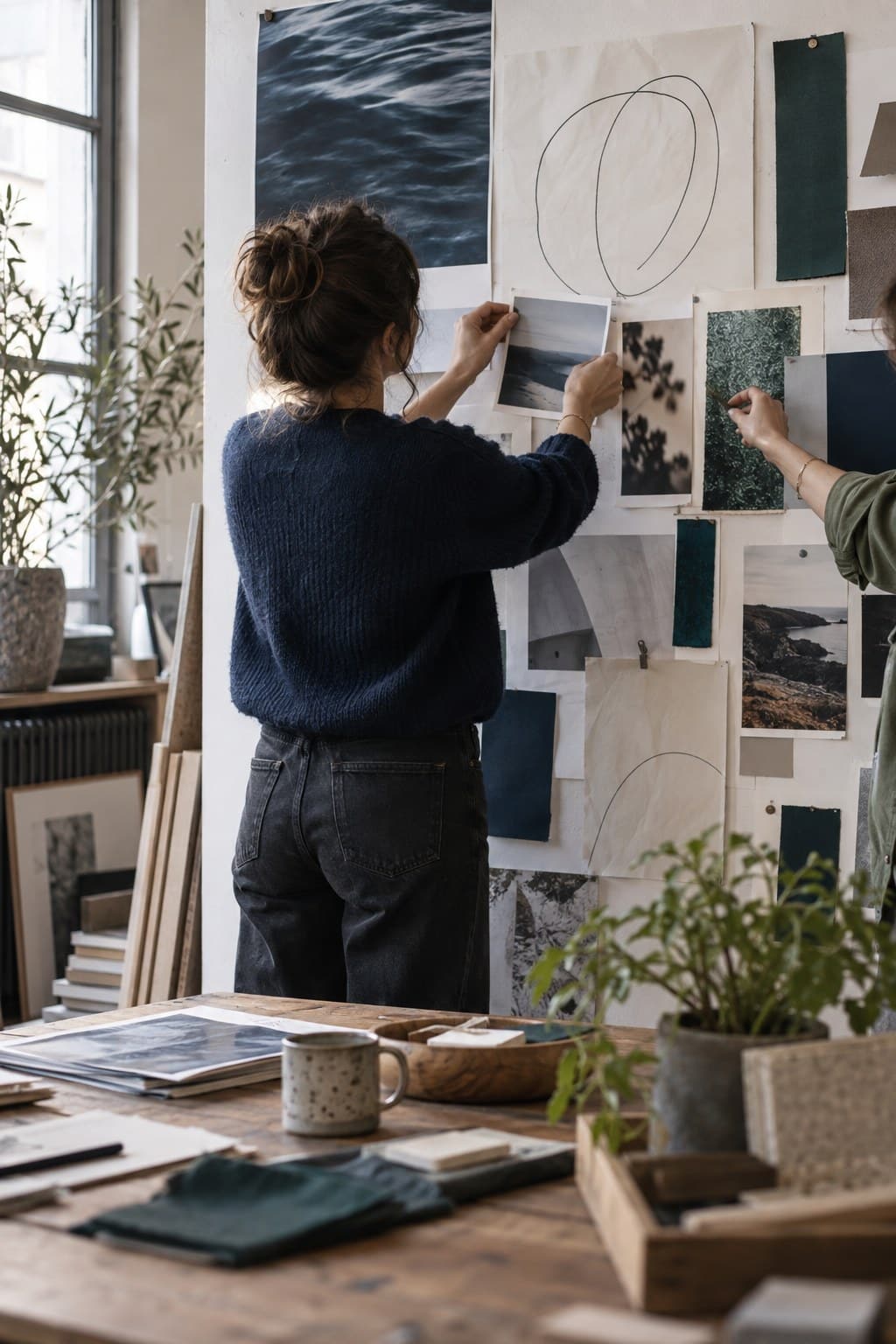 Atelier de travail autour d’un mur de réflexion